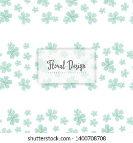 Trendy Seamless Floral Pattern in Vector illustration