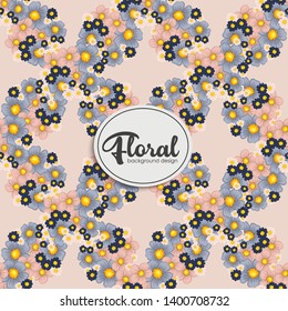 Trendy Seamless Floral Pattern in Vector illustration