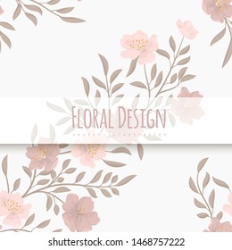 Trendy Seamless Floral Pattern in Vector illustration