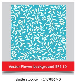 Trendy Seamless Floral Pattern In Vector
