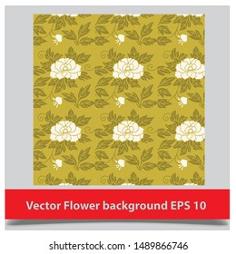 Trendy Seamless Floral Pattern In Vector