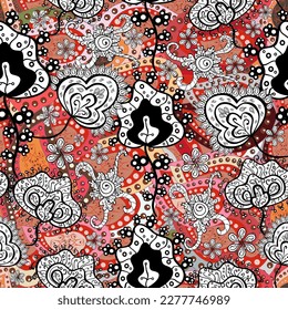 Trendy seamless Floral Pattern In vector illustration Beautiful fabric pattern. Colour Summer Theme seamless pattern Background. Flat Flower Elements Design.