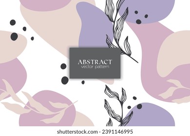 Trendy Seamless Floral Pattern in Vector illustration	
