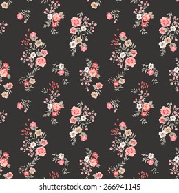 Trendy Seamless Floral Pattern in vector