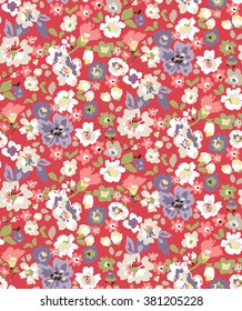 Trendy Seamless Floral Pattern in vector