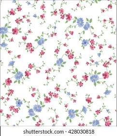 Trendy Seamless Floral Pattern in vector