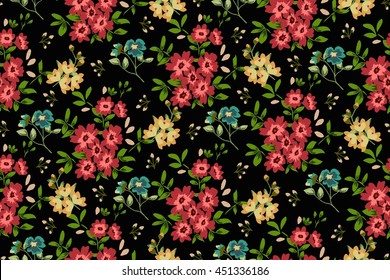 Trendy Seamless Floral Pattern in vector