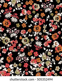 Trendy Seamless Floral Pattern In Vector