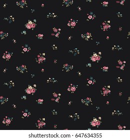 Trendy Seamless Floral Pattern in Vector