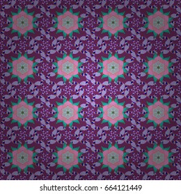 Trendy seamless floral pattern. Vector illustration with many flowers.