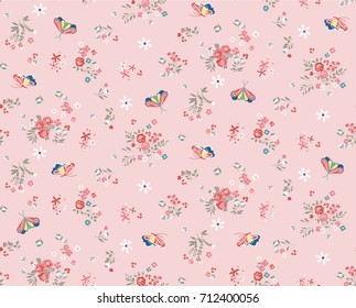 Trendy Seamless Floral Pattern in vector