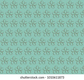 trendy seamless flowers pattern on blue background , vector illustration. Eps 10. Floral seamless background for yours design usage.