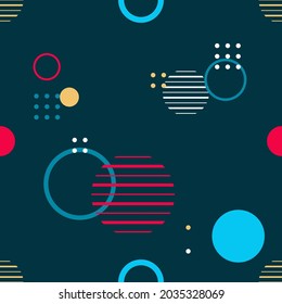 Trendy seamless, geometric pattern, vector illustration with geometric figures. Design backgrounds for invitation, brochure and promotion template.