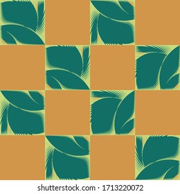Trendy Seamless Leaves Muster in Vektorillustration.EPS10 Illustration.