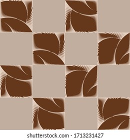 Trendy Seamless Leaves Pattern In Vector.EPS10 Illustration.