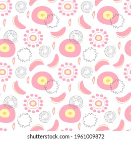 Trendy seamless, Memphis style with geometric pattern, vector illustration with geometric shapes. Retro style texture. Modern abstract design poster, cover, card design.