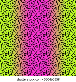 Trendy seamless pattern in 80s style for your decoration, can be used as phone cases design, throw pillows or bed linen fabrics, T-shirts or other young clothes design etc