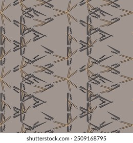 Patrón sin fisuras de moda con Formas de corte orgánico abstracto. Ilustración vectorial