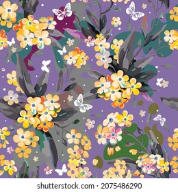 
Trendy seamless pattern for colorful, beautiful, fashion, style bandana, shawl, head cover and textile fabrics.