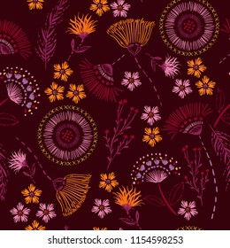 Seamless Pattern Colorful Hand Drawing Sketch Stock Vector (royalty 