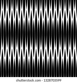 Trendy seamless pattern designs. Black-and-white figures from stripes. Vector geometric background. Can be used for wallpaper, textile, invitation card, wrapping, web page background.