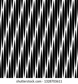 Trendy seamless pattern designs. Black-and-white figures from stripes. Vector geometric background. Can be used for wallpaper, textile, invitation card, wrapping, web page background.