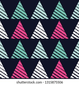 Trendy seamless pattern designs. Figures from the triangles. Vector geometric background. Can be used for wallpaper, textile, invitation card, wrapping, web page background.