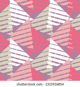 Trendy seamless pattern designs. Figures from the triangles. Vector geometric background. Can be used for wallpaper, textile, invitation card, wrapping, web page background.