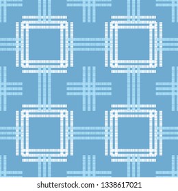 Trendy seamless pattern designs. Figures from old strips. Cage. Vector geometric background. Can be used for wallpaper, textile, invitation card, wrapping, web page background.