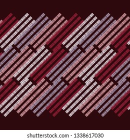 Trendy seamless pattern designs. Figures from old strips. Cage. Vector geometric background. Can be used for wallpaper, textile, invitation card, wrapping, web page background.