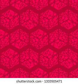 Trendy seamless pattern designs. Hexagons of drops. Vector geometric background. Can be used for wallpaper, textile, invitation card, wrapping, web page background.