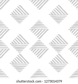 Trendy seamless pattern designs. Mosaic of striped squares. Vector geometric background. Can be used for wallpaper, textile, invitation card, wrapping, web page background.