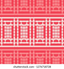 Trendy seamless pattern designs. A mosaic of quadrangles from the dash. Vector geometric background. Can be used for wallpaper, textile, invitation card, wrapping, web page background.