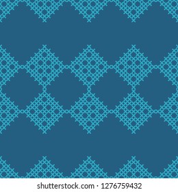 Trendy seamless pattern designs. Mosaic of cells. Vector geometric background. Can be used for wallpaper, textile, invitation card, wrapping, web page background.
