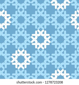 Trendy seamless pattern designs. Mosaic of crosses. Vector geometric background. Can be used for wallpaper, textile, invitation card, wrapping, web page background.