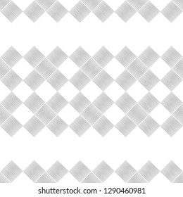 Trendy seamless pattern designs. A mosaic of square patches. Patchwork texture. Weaving. Embroidery on fabric. Vector geometric background. Can be used for wallpaper, textile, wrapping.