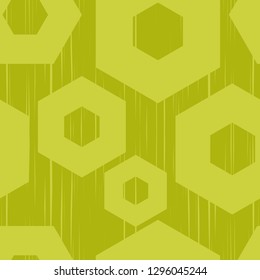Trendy seamless pattern designs. Mosaic of geometric shapes on the old substrate of strokes. Vector geometric background. Can be used for wallpaper, textile, invitation card, wrapping, web page.