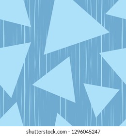 Trendy seamless pattern designs. Mosaic of geometric shapes on the old substrate of strokes. Vector geometric background. Can be used for wallpaper, textile, invitation card, wrapping, web page.