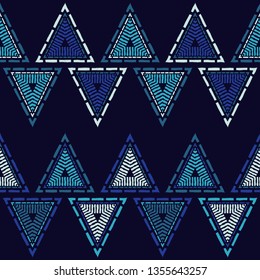 Trendy seamless pattern designs. Mosaic of triangles. Vector geometric background. Can be used for wallpaper, textile, invitation card, wrapping, web page background.
