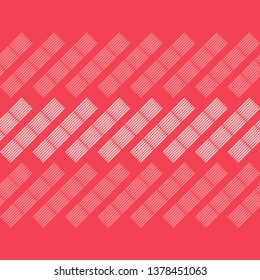 Trendy seamless pattern designs. Mosaic of strips. Vector geometric background. Can be used for wallpaper, textile, invitation card, wrapping, web page background.