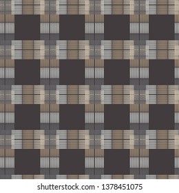 Trendy seamless pattern designs. Mosaic of strips. Cage. Vector geometric background. Can be used for wallpaper, textile, invitation card, wrapping, web page background.