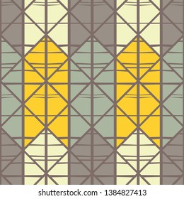 Trendy seamless pattern designs. Mosaic of strips. Triangle. Vector geometric background. Can be used for wallpaper, textile, invitation card, wrapping, web page background.