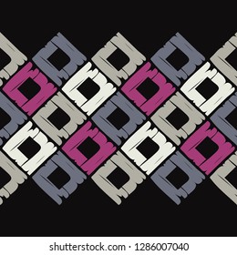Trendy seamless pattern designs. Rectangles drawn with a pen. Vector geometric background. Can be used for wallpaper, textile, invitation card, wrapping, web page background.