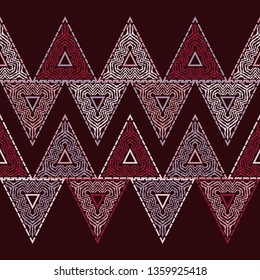 Trendy seamless pattern designs. Shaded triangles. Vector geometric background. Can be used for wallpaper, textile, invitation card, wrapping, web page background.