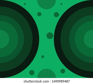Trendy Seamless pattern designs.the shape of the circle.sea green vector geometric background.can be used for wallpaper, textile,web page background,wrapping.