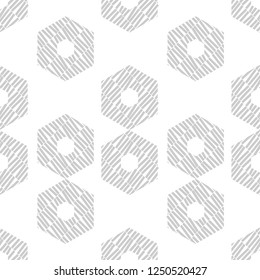 Trendy seamless pattern designs. Shapes of hexagons. Vector geometric background. Mosaic texture. Can be used for wallpaper, textile, invitation card, wrapping, web page background.