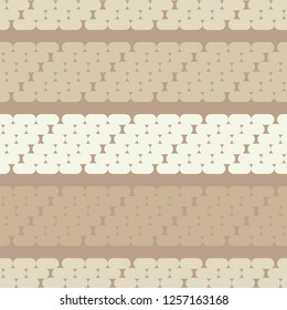Trendy seamless pattern designs. The shapes of stripes and ovals. Vector geometric background. Mosaic texture. Can be used for wallpaper, textile, invitation card, wrapping, web page background.