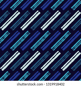 Trendy seamless pattern designs. The shapes of the strips. Cage. Patchwork texture. Weaving. Vector geometric background. Can be used for wallpaper, textile, invitation card, wrapping, web page backgr