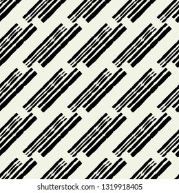 Trendy seamless pattern designs. The shapes of the strips. Cage. Patchwork texture. Weaving. Vector geometric background. Can be used for wallpaper, textile, invitation card, wrapping, web page backgr