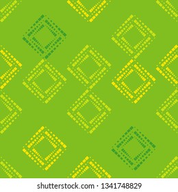 Trendy seamless pattern designs. The shapes of the squares. Halftone. Vector geometric background. Can be used for wallpaper, textile, invitation card, wrapping, web page background.